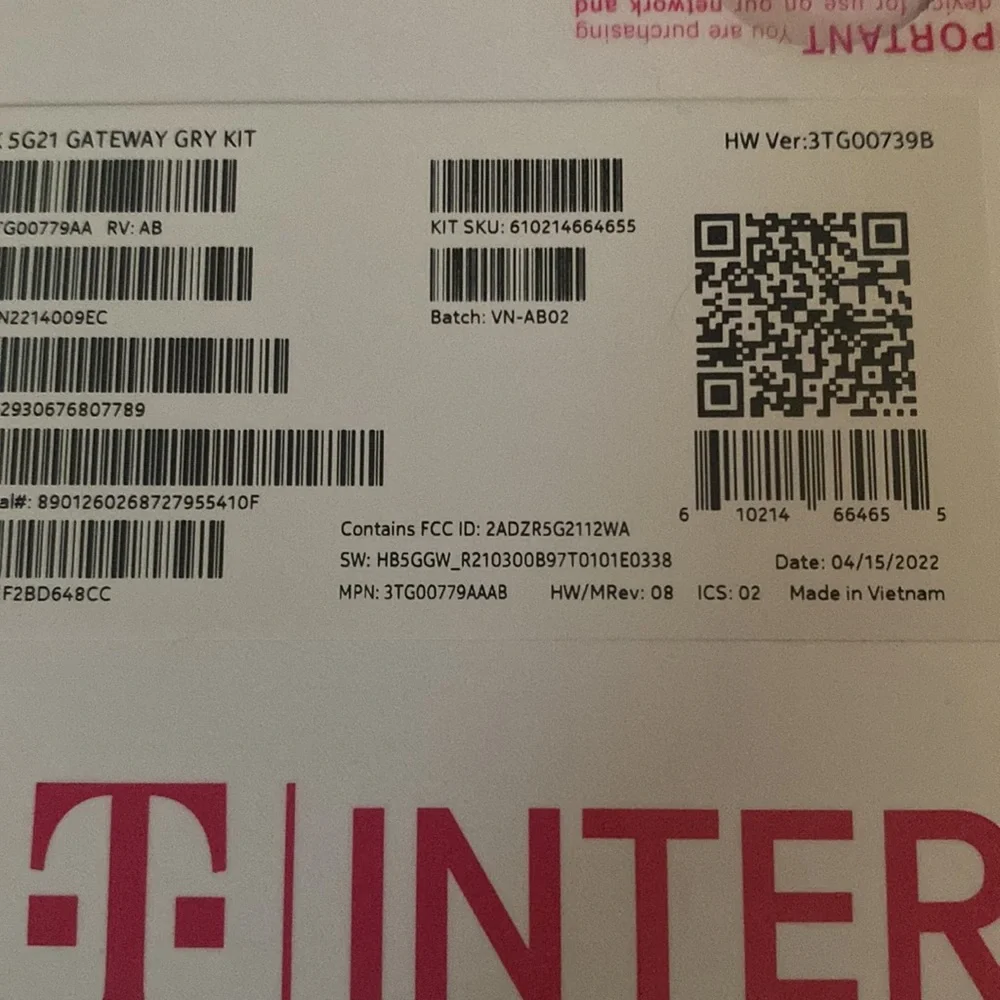 T Mobile 5g gateway